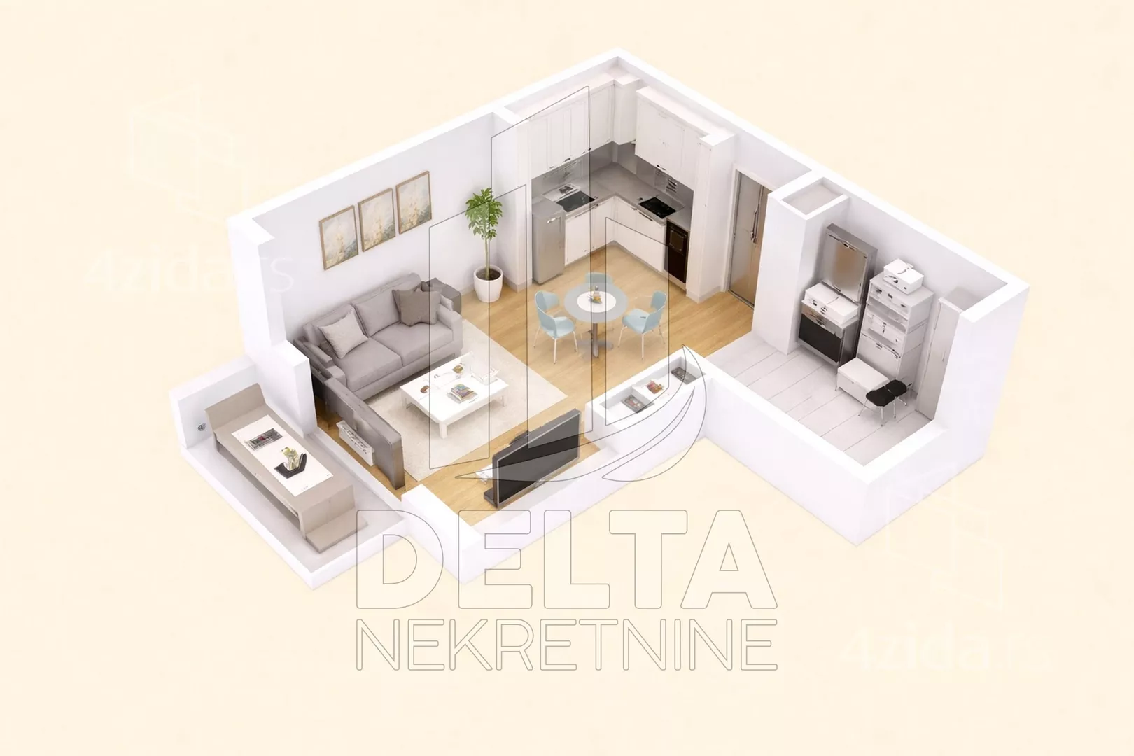 Jednosoban stan | 4zida