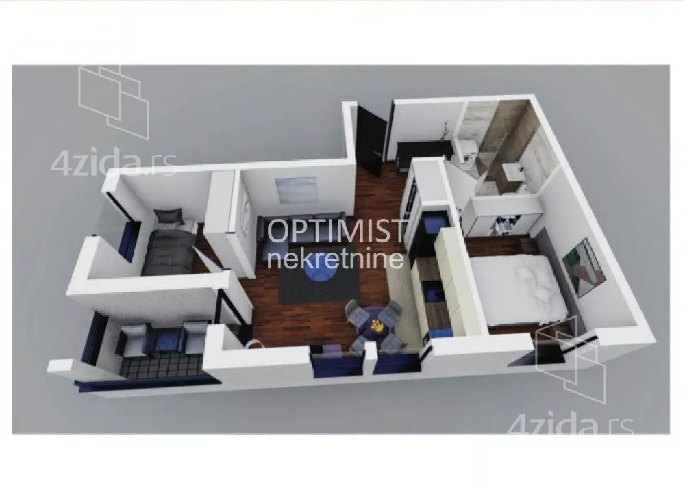 Jednoiposoban stan | 4zida