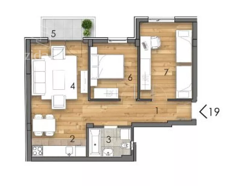 Dvoiposoban stan | 4zida