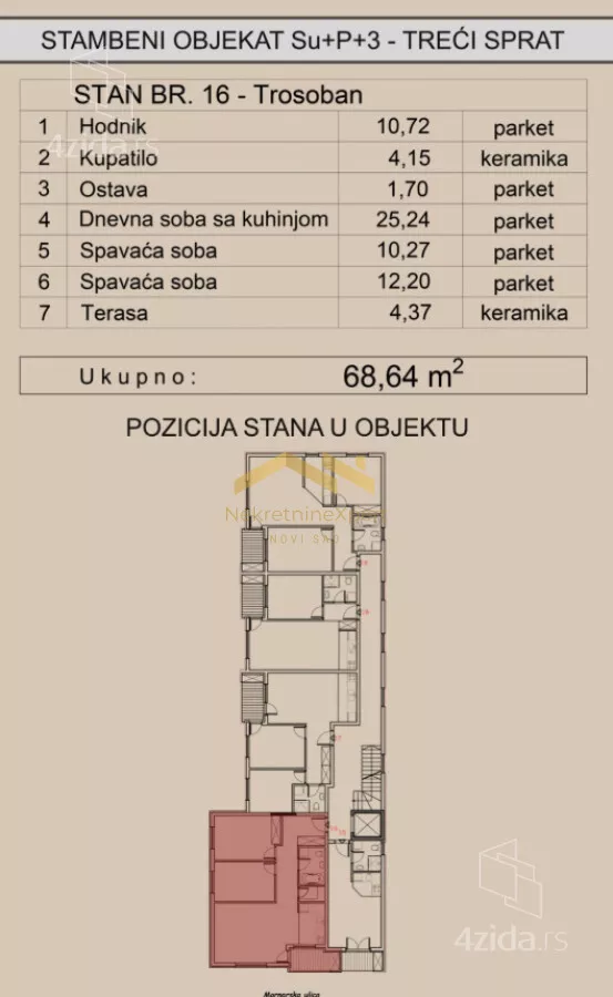 Trosoban stan | 4zida
