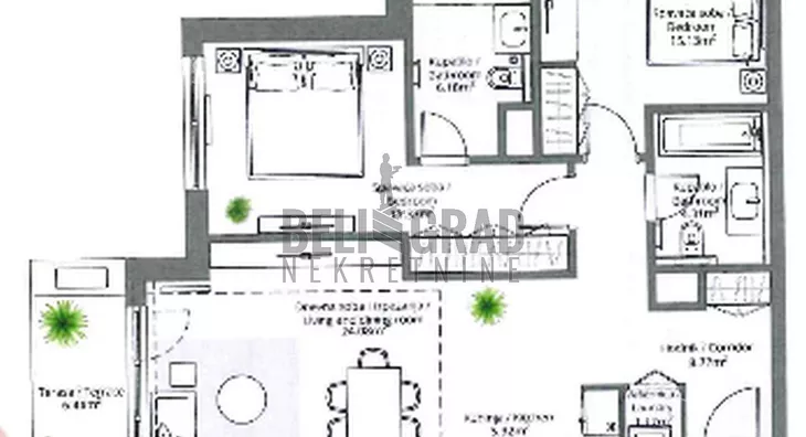 Trosoban stan | 4zida