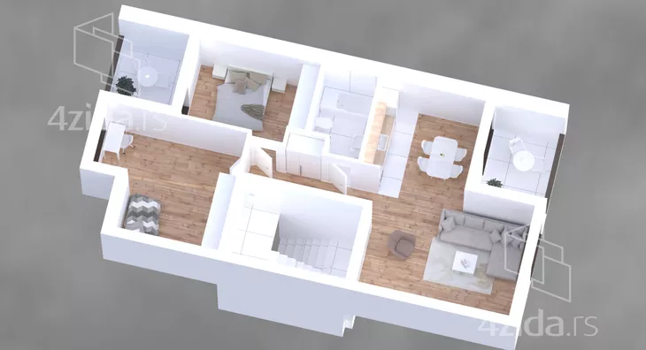 Trosoban stan | 4zida