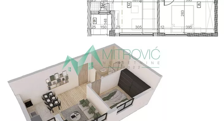 Jednoiposoban stan | 4zida