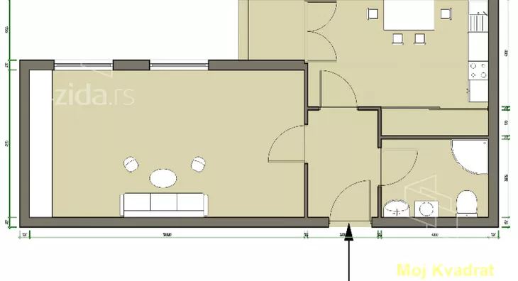 Jednosoban stan | 4zida