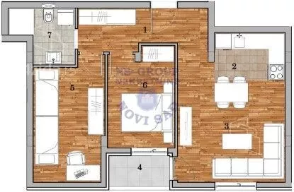 Trosoban stan | 4zida