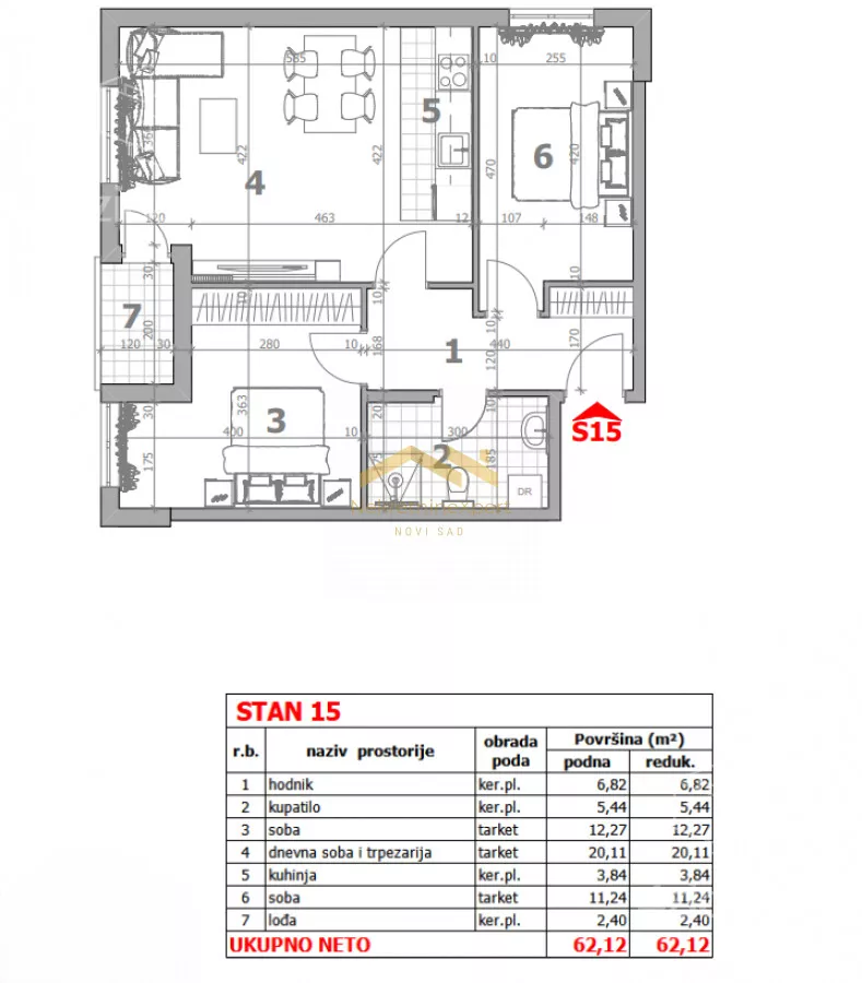 Trosoban stan | 4zida