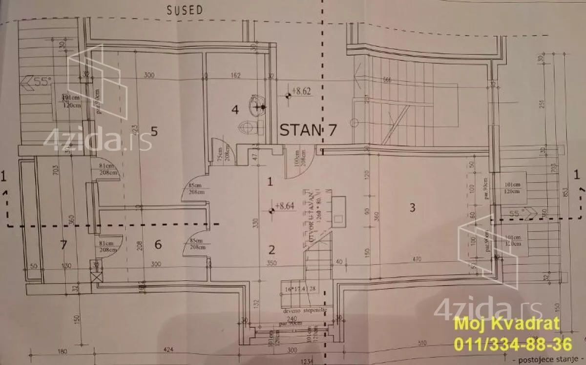 Četvoroiposoban stan | 4zida
