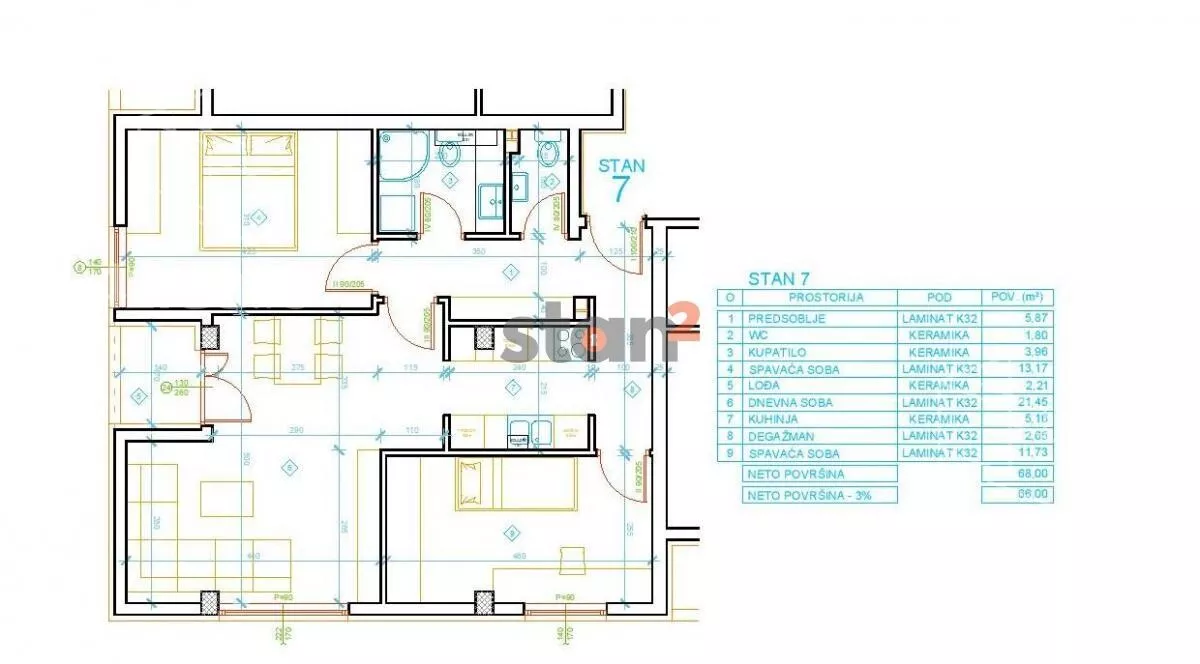 Dvoiposoban stan | 4zida