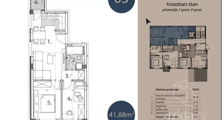 Dvoiposoban stan | 4zida