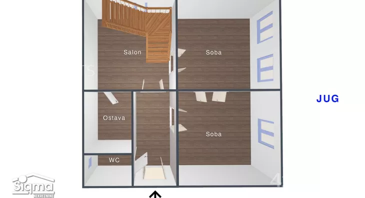 Šestoiposoban stan | 4zida