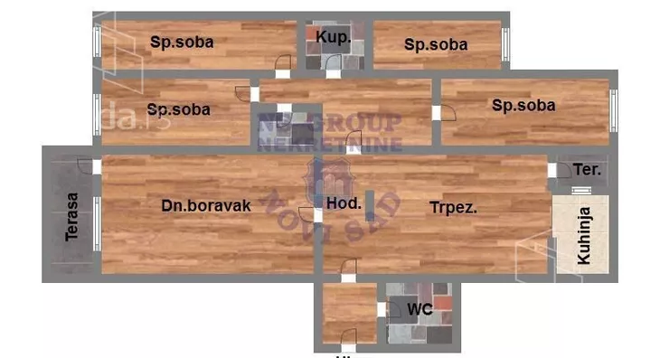 Petosoban stan | 4zida