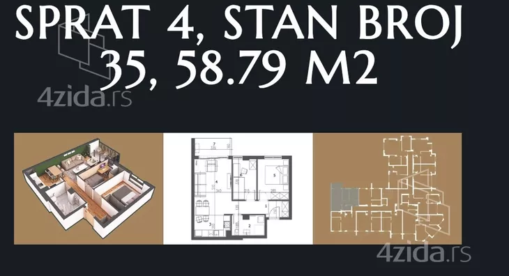 Dvosoban stan | 4zida
