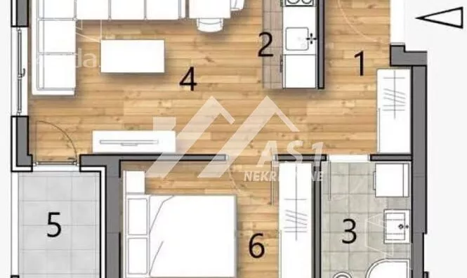 Jednoiposoban stan | 4zida