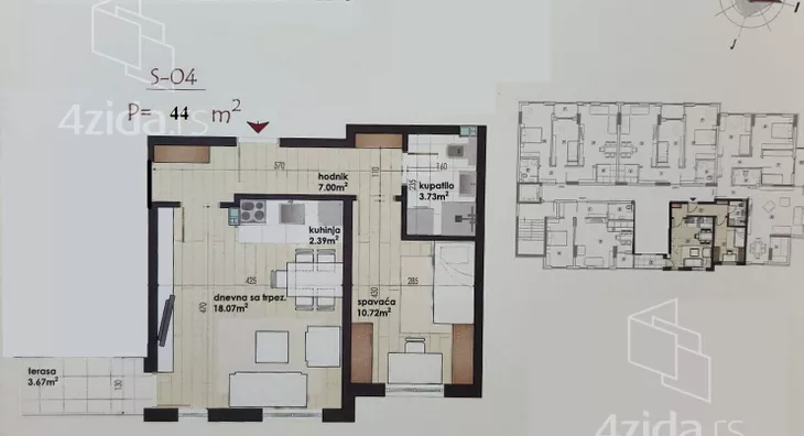 Jednoiposoban stan | 4zida