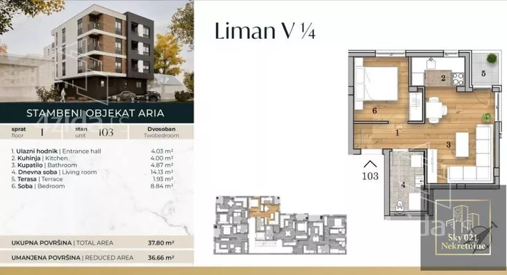 Dvosoban stan | 4zida