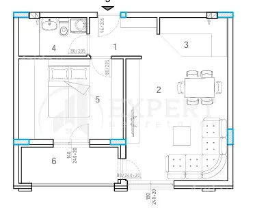 Jednoiposoban stan | 4zida