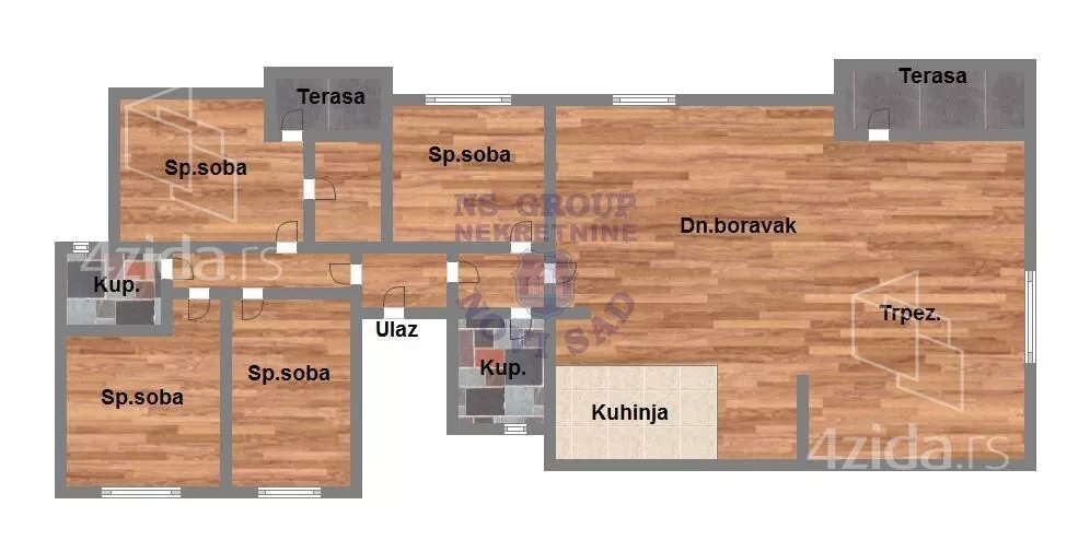 Petosoban stan | 4zida