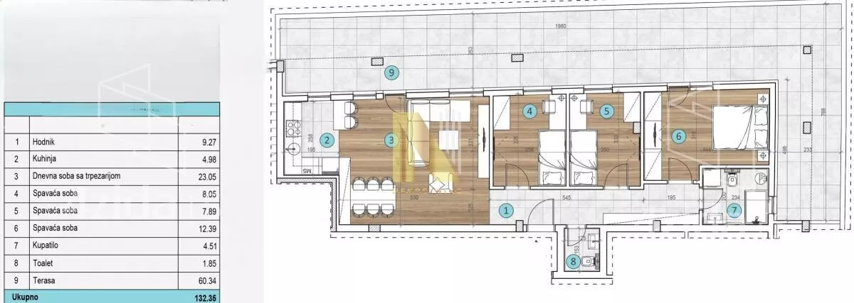 Troiposoban stan | 4zida