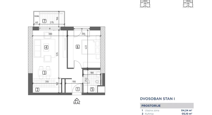 Dvosoban stan | 4zida