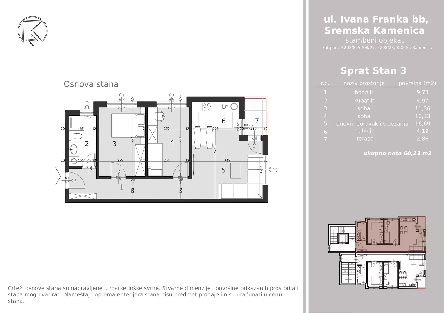 Trosoban stan | 4zida