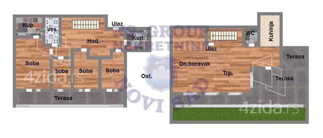 Petosoban stan | 4zida