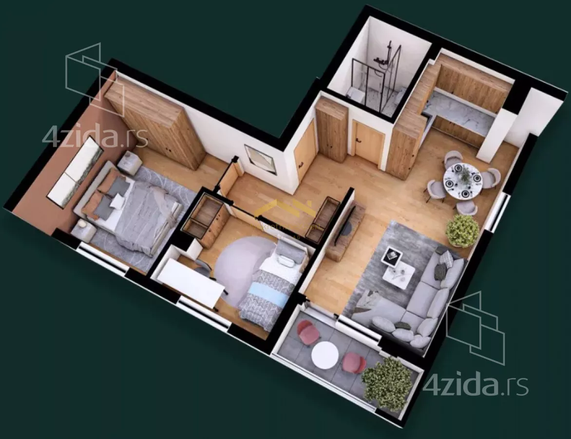 Dvoiposoban stan | 4zida