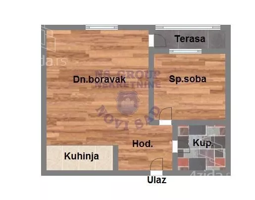 Jednoiposoban stan | 4zida