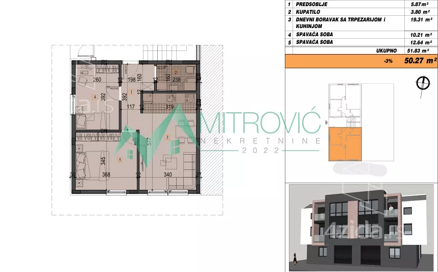 Dvoiposoban stan | 4zida