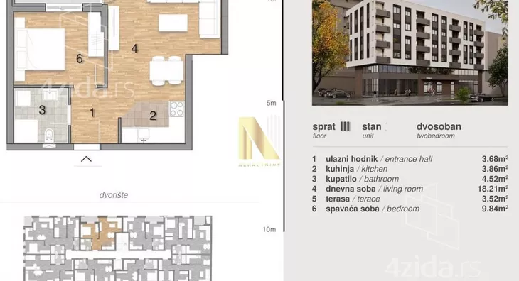 Dvosoban stan | 4zida