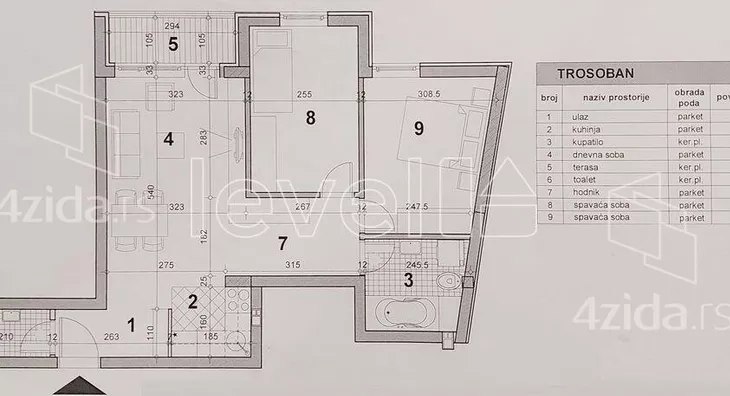 Trosoban stan | 4zida
