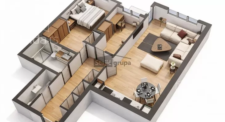 Jednoiposoban stan | 4zida