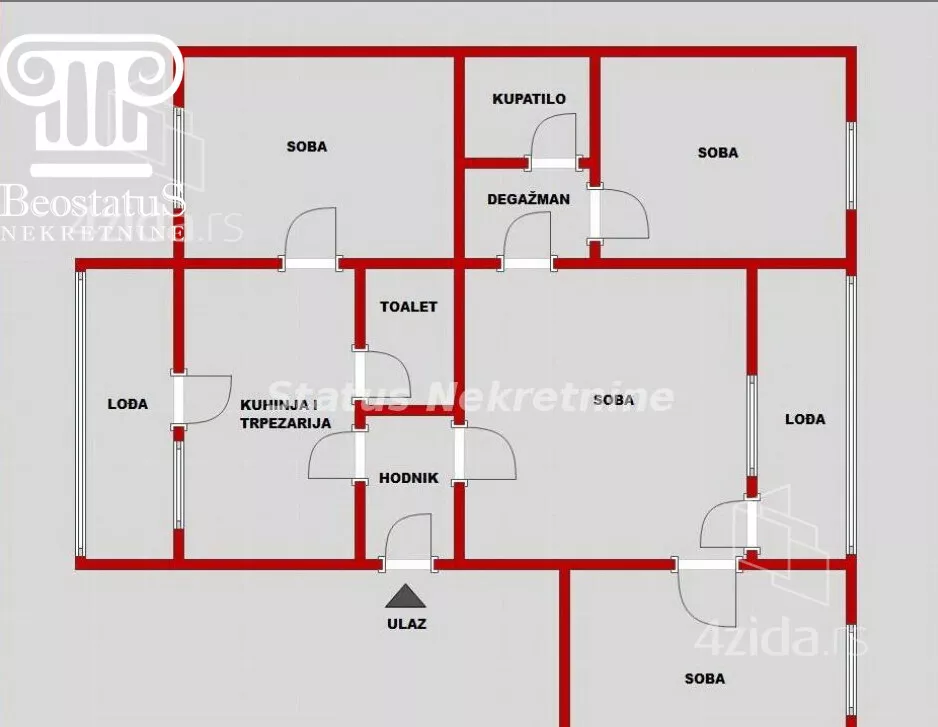 Petosoban stan | 4zida