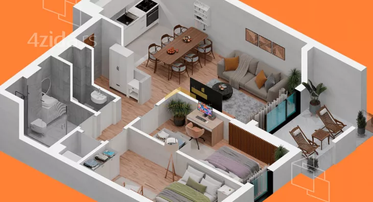 Trosoban stan | 4zida