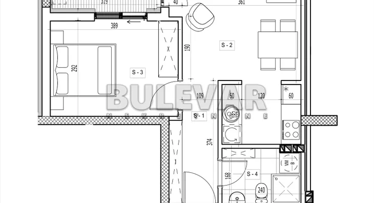 Jednoiposoban stan | 4zida