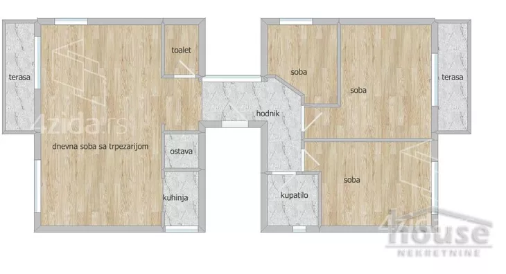 Troiposoban stan | 4zida