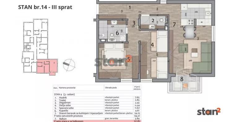 Dvoiposoban stan | 4zida