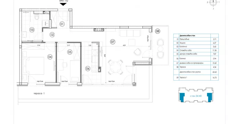 Dvoiposoban stan | 4zida