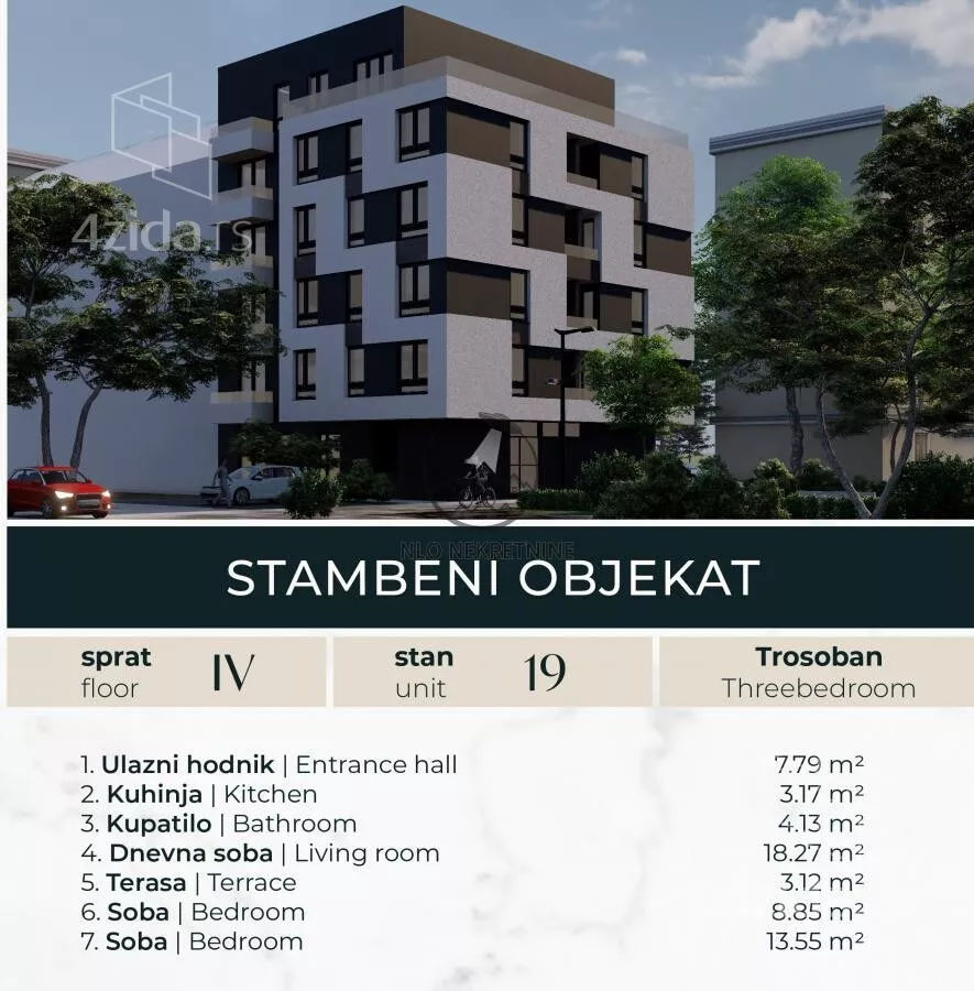 Trosoban stan | 4zida