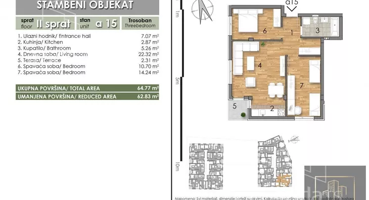 Trosoban stan | 4zida