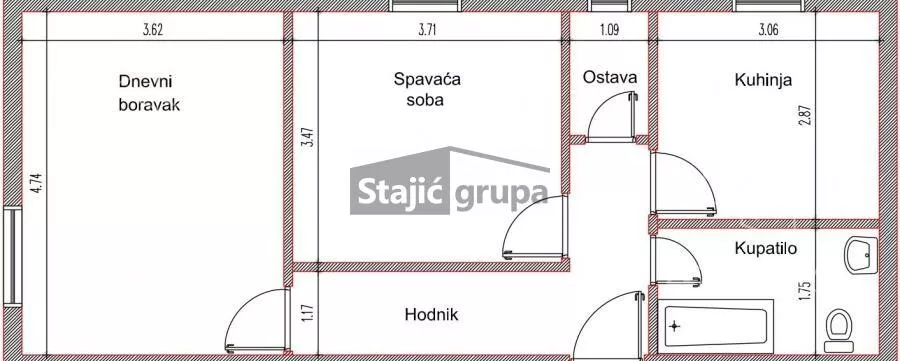 Dvosoban stan | 4zida