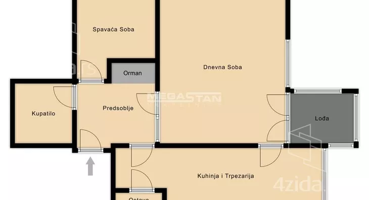 Dvosoban stan | 4zida