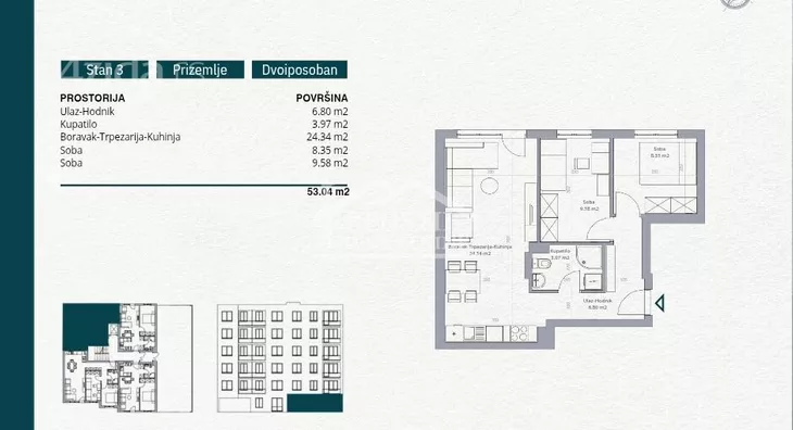 Dvosoban stan | 4zida
