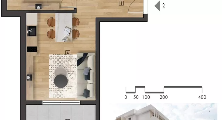 Jednosoban stan | 4zida