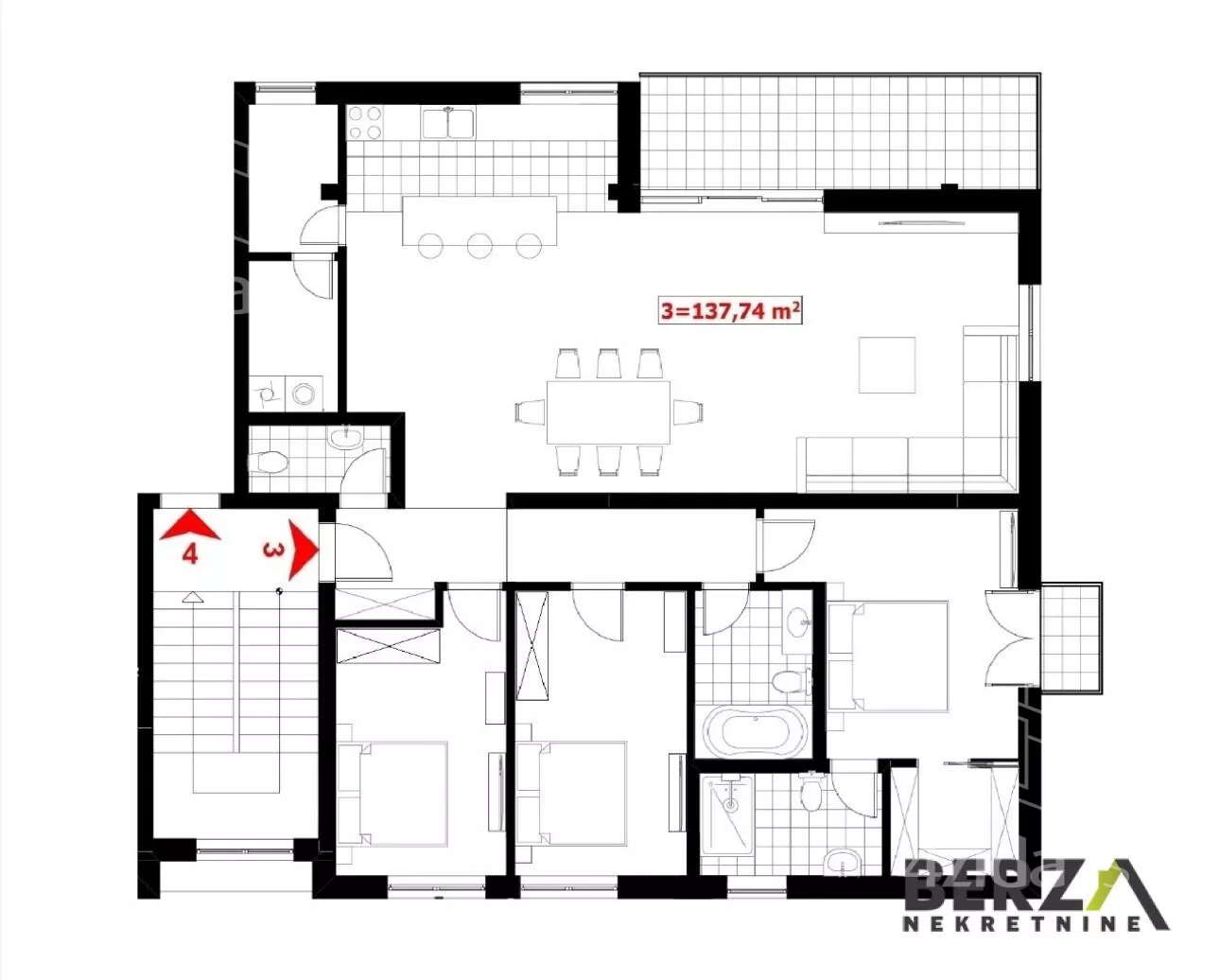 Četvorosoban stan | 4zida