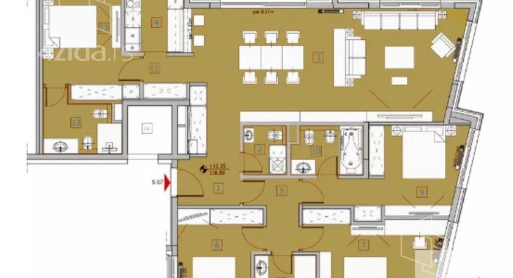 Petosoban stan | 4zida