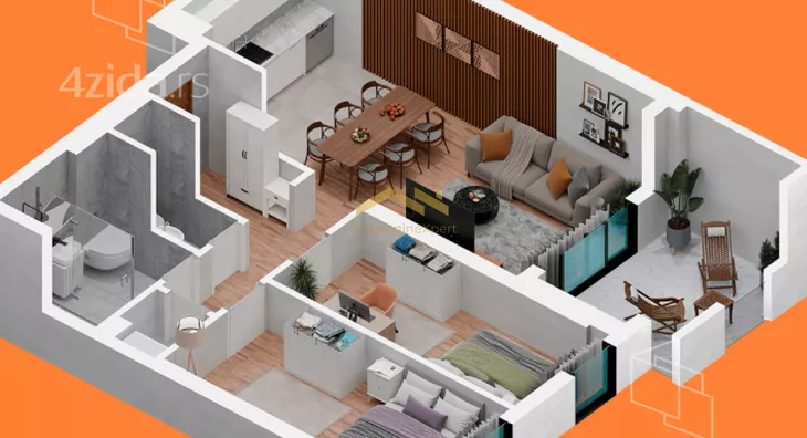 Trosoban stan | 4zida