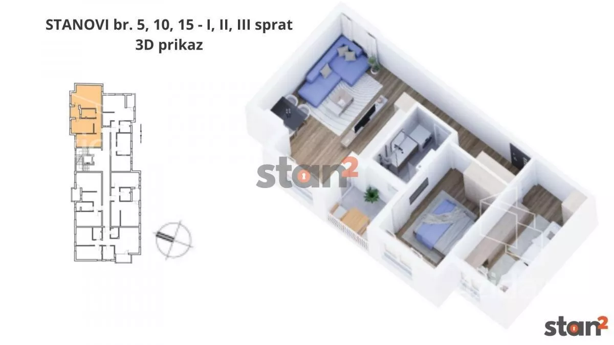 Dvoiposoban stan | 4zida