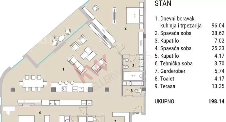 Trosoban stan | 4zida