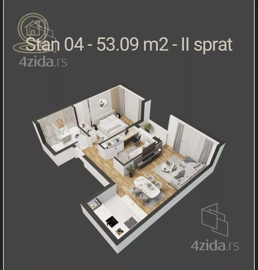 Trosoban stan | 4zida