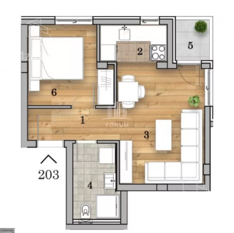 Dvosoban stan | 4zida